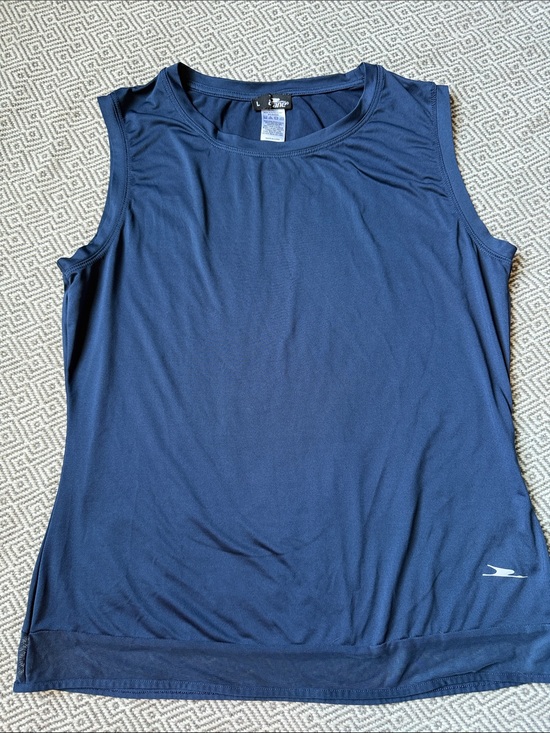 Crane Tops - Sleeveless Performance Tank Top - Navy